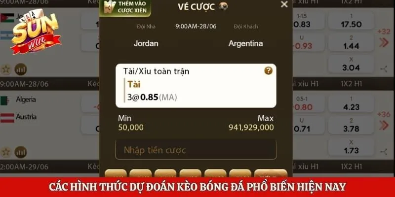 Kèo Nhà Cái Hôm Nay - Phân Tích Tỷ Lệ Cược Tại Sunwin 3 Các hình thức dự đoán kèo bóng đá phổ biến hiện nay