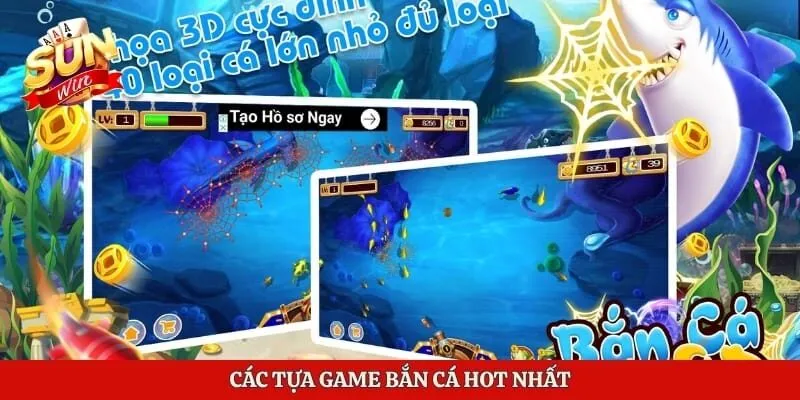 Bắn Cá Sunwin - Trải Nghiệm Quà Khủng Với Đa Dạng Tựa Game 2 Các tựa game bắn cá hot nhất