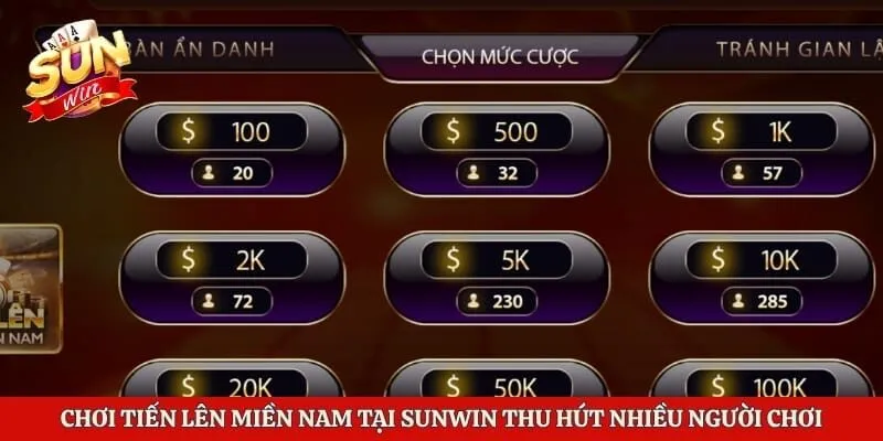 Chơi Tiến Lên Miền Nam Hiệu Quả Với Kinh Nghiệm Thực Chiến 2 Chơi tiến lên miền Nam tại Sunwin thu hút nhiều người chơi