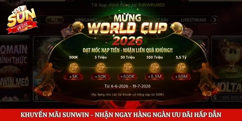 Khuyến Mãi Sunwin - Nhận Ngay Hàng Ngàn Ưu Đãi Hấp Dẫn 6 Khuyến Mãi Sunwin - Nhận Ngay Hàng Ngàn Ưu Đãi Hấp Dẫn