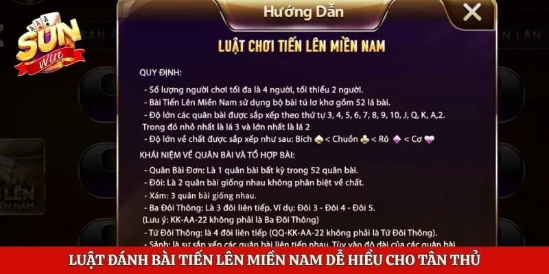 Chơi Tiến Lên Miền Nam Hiệu Quả Với Kinh Nghiệm Thực Chiến 3 Luật đánh bài tiến lên miền Nam dễ hiểu cho tân thủ