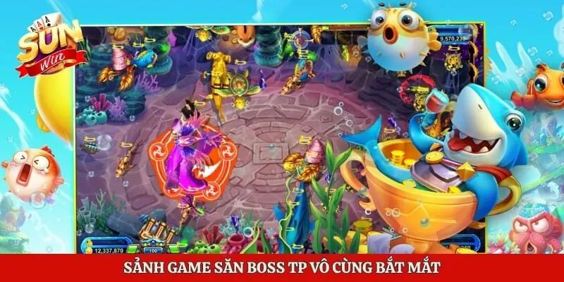 Bắn Cá TP - Sảnh Game Đổi Thưởng Uy Tín Hàng Đầu Châu Á 2 Sảnh game săn boss TP vô cùng bắt mắt