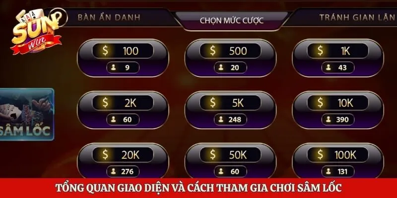 Cách Chơi Sâm Lốc Tại Sunwin – Bí Quyết Làm Chủ Ván Bài 2 Tổng quan giao diện và cách tham gia chơi sâm lốc